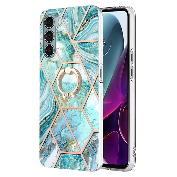 Marmormotiv Motorola Moto G200 5G / Motorola Edge S30 skal - Blå Blå