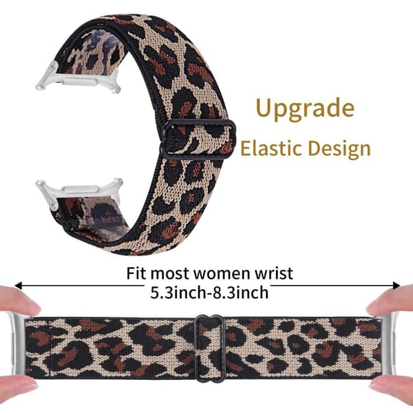 Samsung Galaxy Watch Ultra 47mm urrem med sølvstik, justerbar elastisk håndledsrem - 3# Multicolor