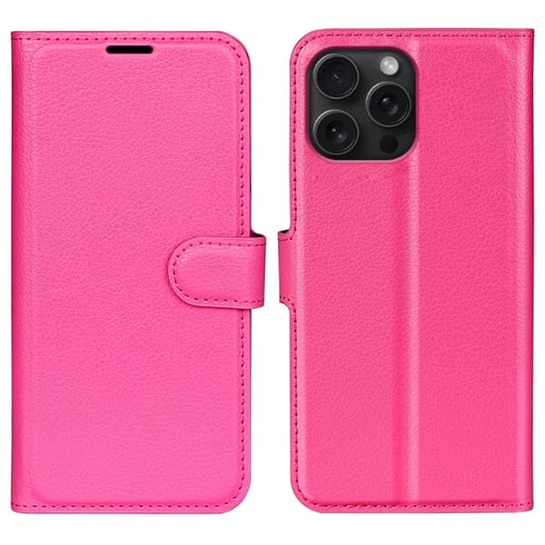 Classic iPhone 16 Pro flip kuoret - Ruusu Pink