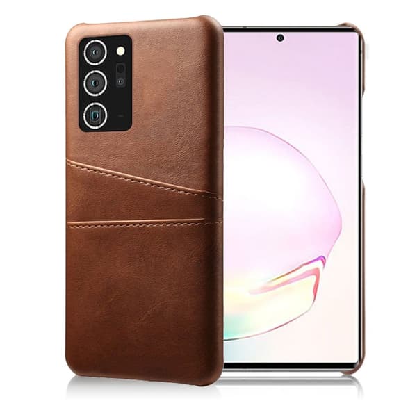Samsung Galaxy Note 20 skal med korthållare - Brun Brun