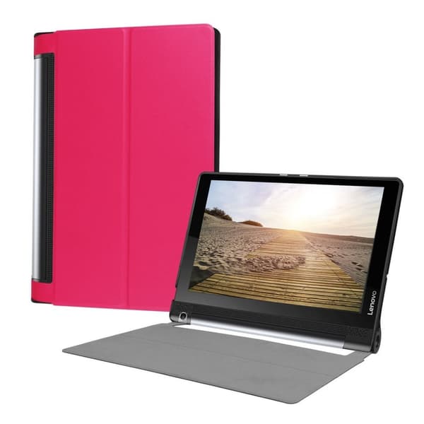Lenovo Tab 3 Plus 10 PU Lær Flip Etui - Rose Pink