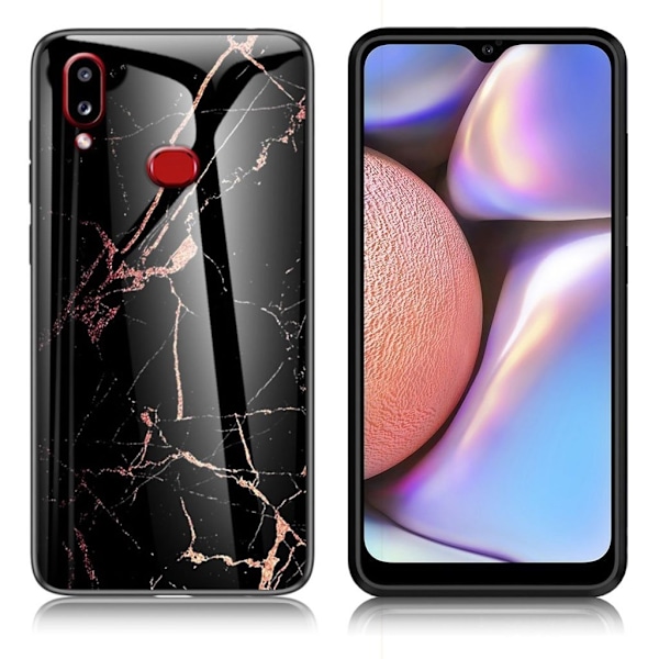 Fantasy Marmor Samsung Galaxy A10s skal - Guld / Svart Svart