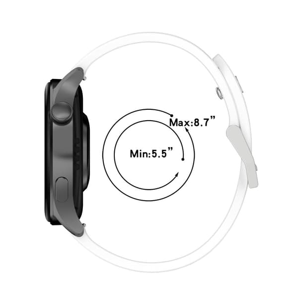 20mm Universal kaksivärinen silikoni ranneke - Punainen / Vihreä Red