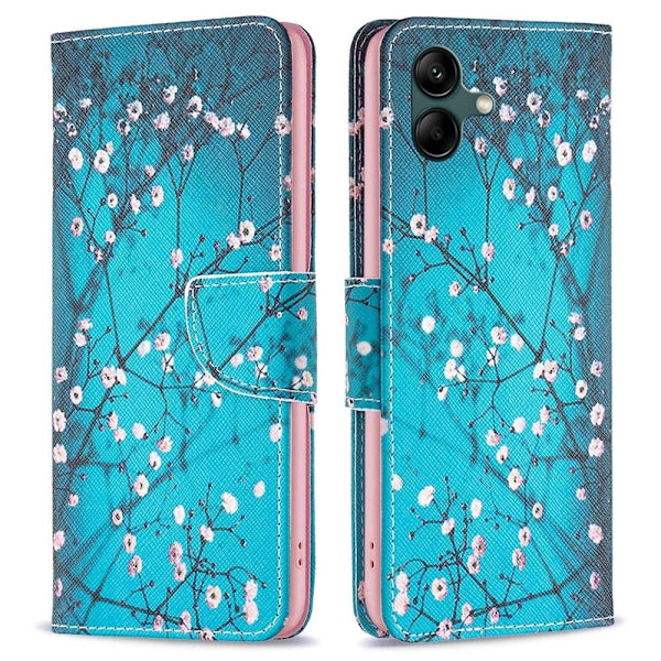 Wonderland Samsung Galaxy A04 Läppäkotelo - Plum Blossom Blue