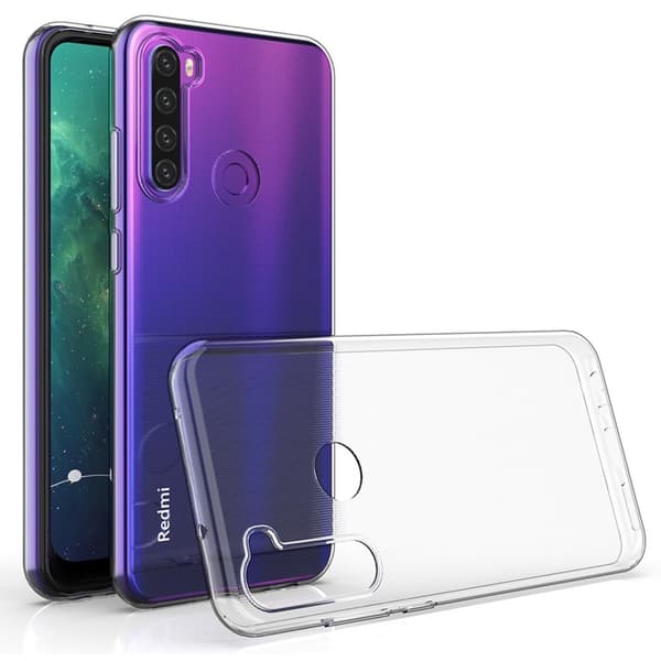 Erittäin ohut läpinäkyvä kotelo Xiaomi Redmi Note 8T:lle Transparent