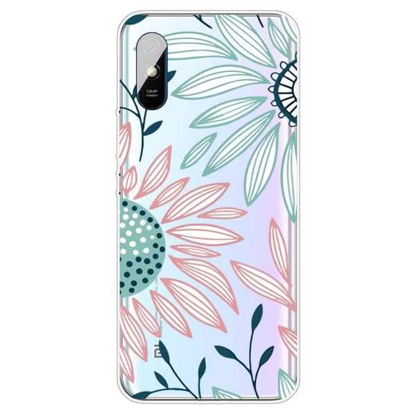 Deco Xiaomi Redmi 9A Etui - Krysantemum Green