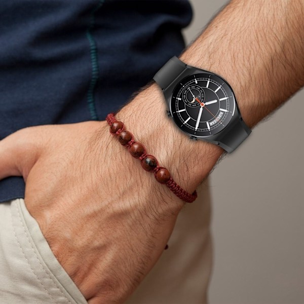 22 mm universal klockarmband i silikon - Röd Röd
