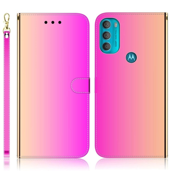 Mirror Motorola Moto G71 5G Läppäkotelo - Rose Pink