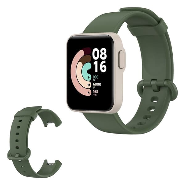 Xiaomi Mi Watch Lite enkel silikoneurrem - Militærgrøn Green