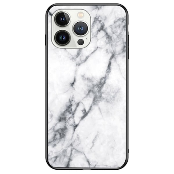 Fantasy iPhone 14 Pro cover - Hvid Marmor White