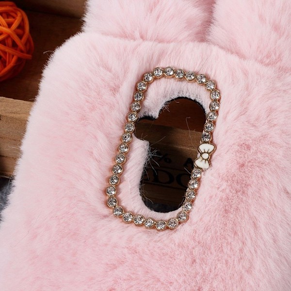Fluffy Rabbit Huawei Mate 20 Lite skal - Rosa Rosa