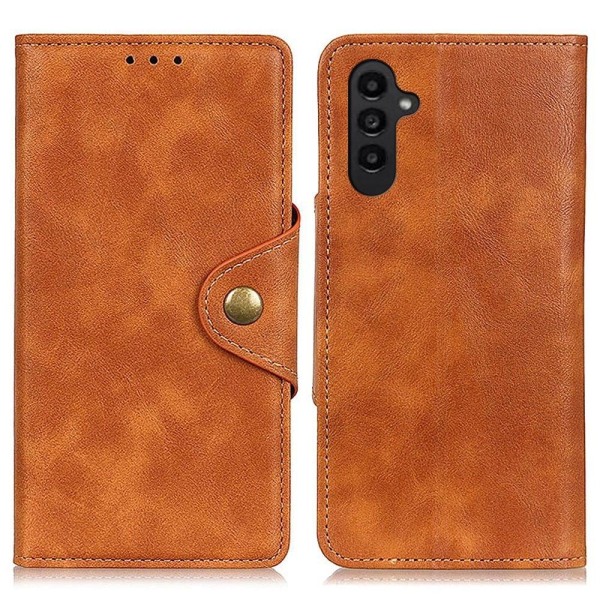 Alpha Samsung Galaxy A14 Flip Etui - Brun Brown