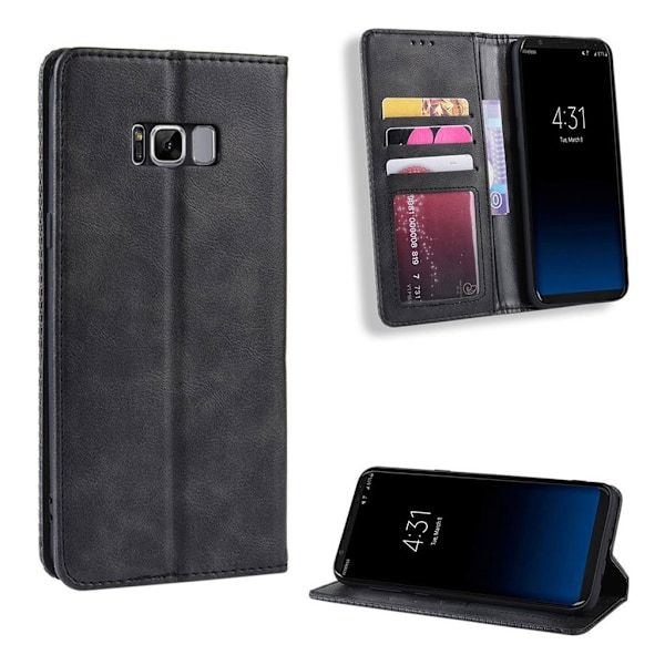 Bofink Vintage läder Samsung Galaxy S8 fodral - Svart Svart