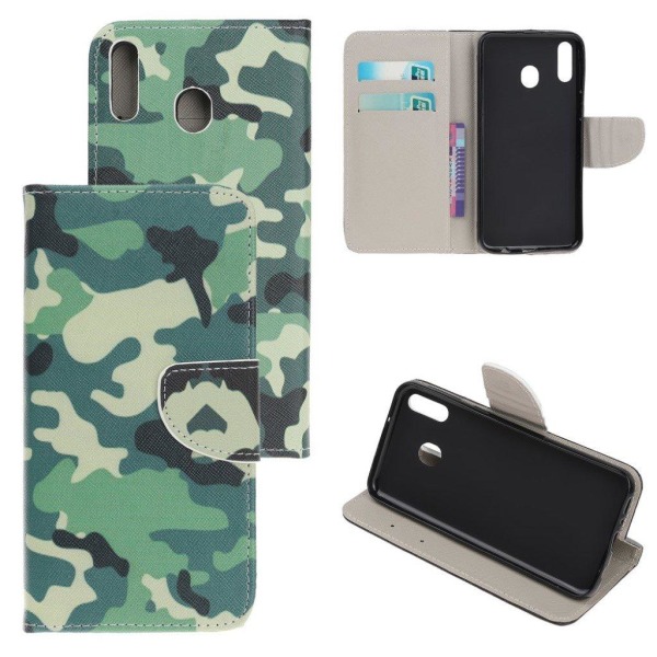 Wonderland Samsung Galaxy A20e etui - Camouflage Print Green