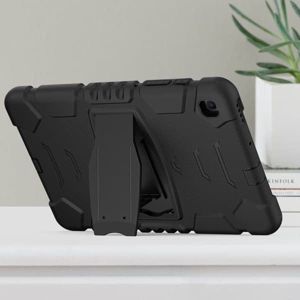 Samsung Galaxy Tab S6 Lite silikondeksel med kickstand - Svart Black