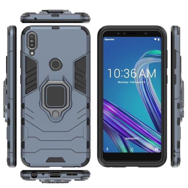Ring Guard cover - ASUS ZenFone Max Pro (ZB602KL) – Blå Blue