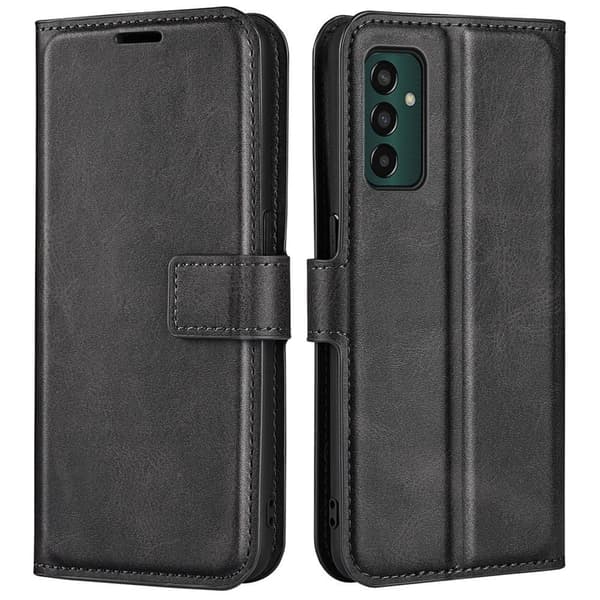 Læretui med Lommebok til Samsung Galaxy M13 4g - Svart Black