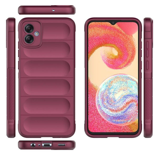 Blødt grebsformet cover til Samsung Galaxy A04e - Rød Red