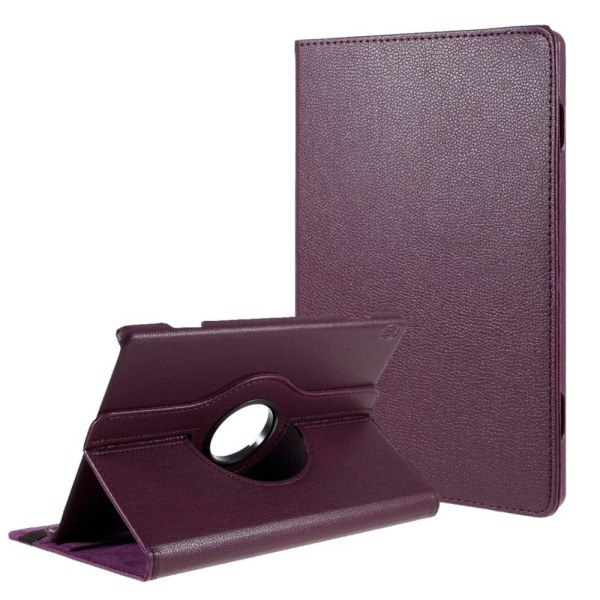 Lenovo Tab M10 simple leather case - Purple Lila