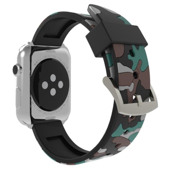Apple Watch Series 4 4mm kamouflage Klockband av Silikon - Grå Silvergrå