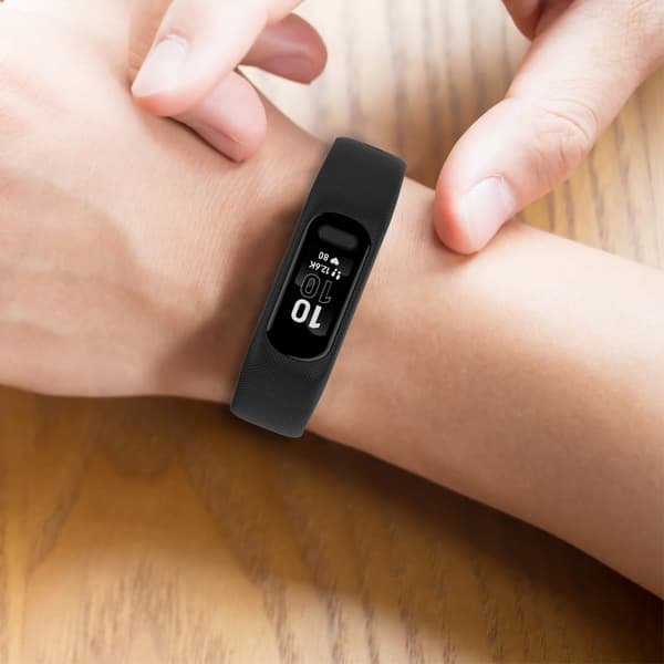 Garmin Vivosmart 5 klokkerem i silikon med tekstur - Vinrød Red