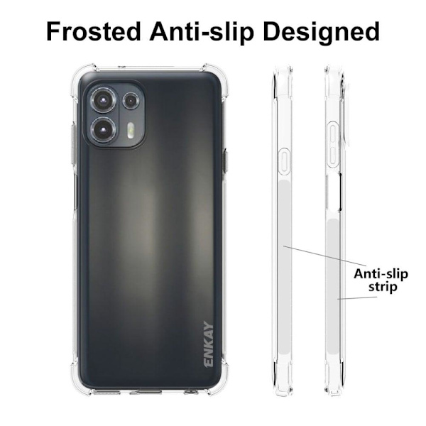 ENKAY klart faldsikkert etui til Motorola Edge 20 Lite Transparent