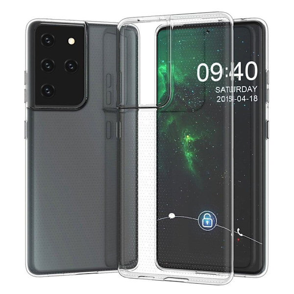 Erittäin ohut läpinäkyvä kotelo Samsung Galaxy S21 Ultra 5G:lle Transparent
