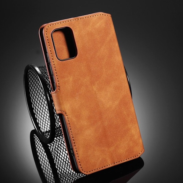 DG.MING Samsung Galaxy A71 Retro kotelot - Ruskea Brown