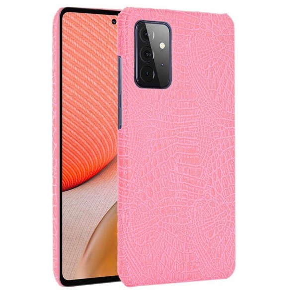 Croco case - Samsung Galaxy A72 5G - Lyserød Pink