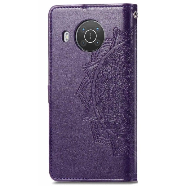 Mandala Nokia X10 / X20 Flip Etui - Lilla Purple