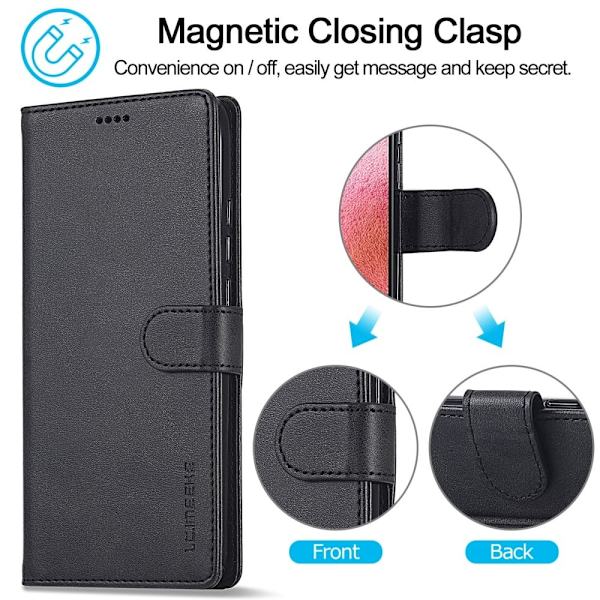 LC.IMEEKE Xiaomi Redmi Note 12 Flippetui - Svart Black