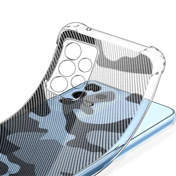 RZANTS halvgenomskinligt fodral med coolt tryck och hörnskydd för Samsung Galaxy A33 5G Transparent