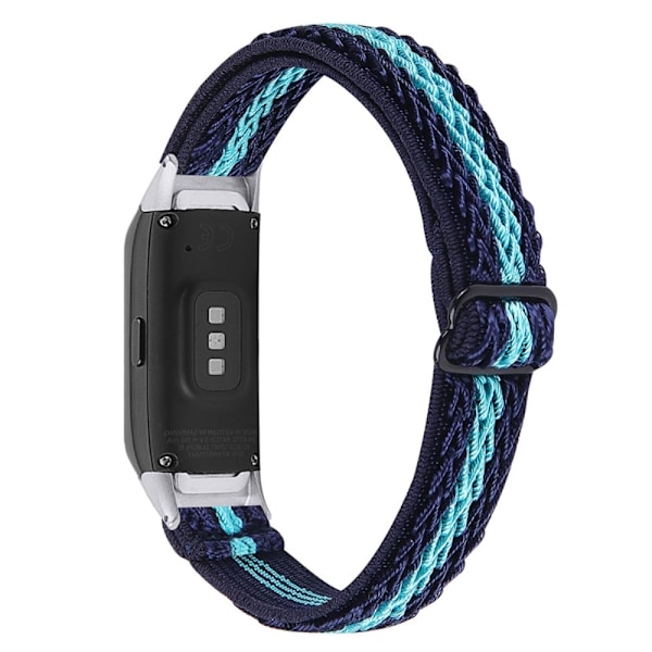 Samsung Galaxy Fit nylon elastisk urrem - Midnatsblå Blue