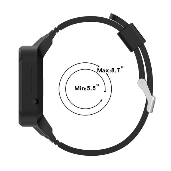 Xiaomi Redmi Watch 2 Lite / Redmi Watch silikonklokkerem med spenne - Mørkegrå Silver grey