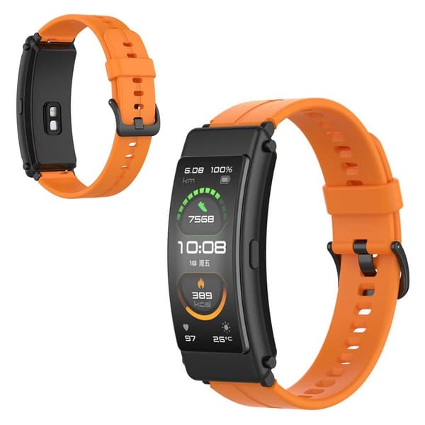 Silikoninen kellonauha Huawei TalkBand B6 / B3 - Oranssi Orange