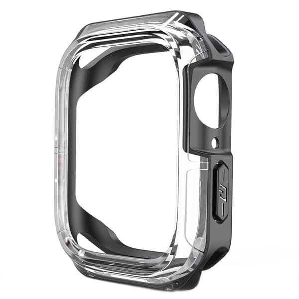 Apple Watch 40mm dobbeltfarvet cover - Transparent / Sort Black