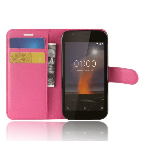 Nokia 1 trendikäs suojakotelo - Pinkki Pink