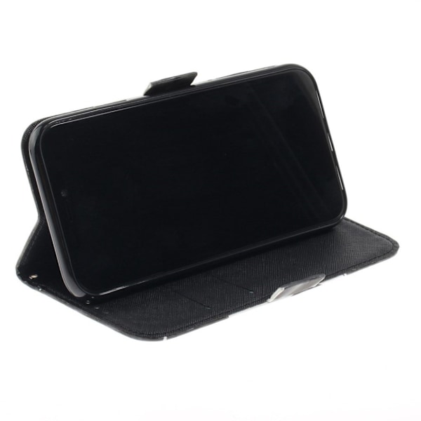 IPhone 9 mobilfodral syntetläder silikonmaterial stående plånbok tryckmönster - Arg panda multifärg