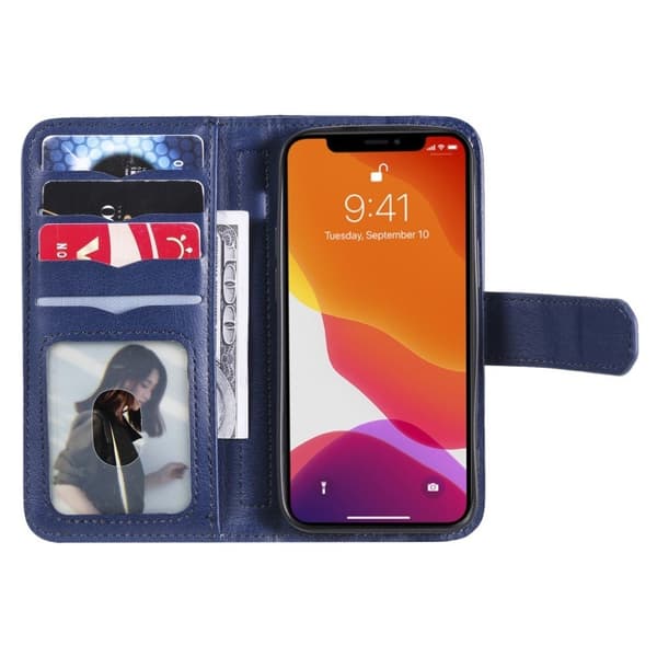 iPhone 13 Mini etui med pung & 10 kortpladser – Blå Blue