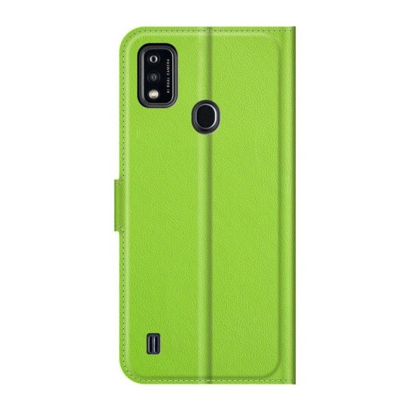 Klassisk ZTE Blade A51 flip etui - Grøn Green