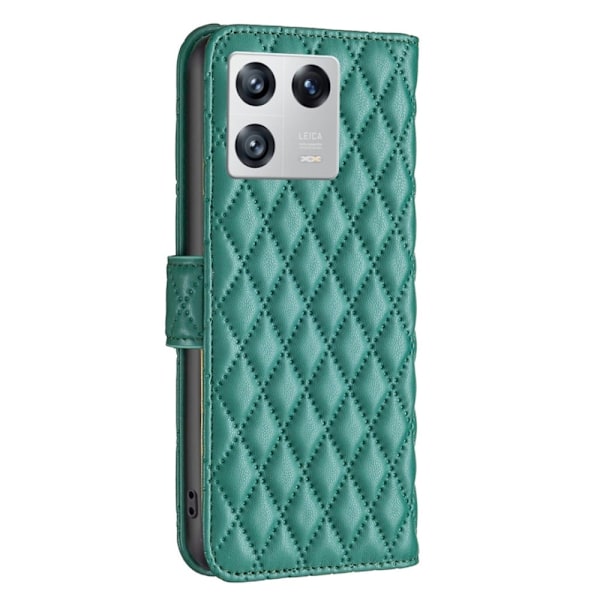 Matt Xiaomi 13 fodral med rombmönster - Grön Grön