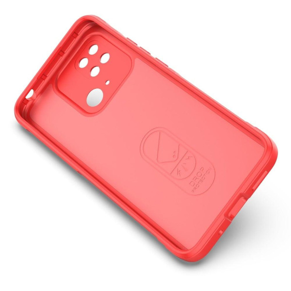 Blødt grebsformet cover til Xiaomi Redmi 10C - Rød Red