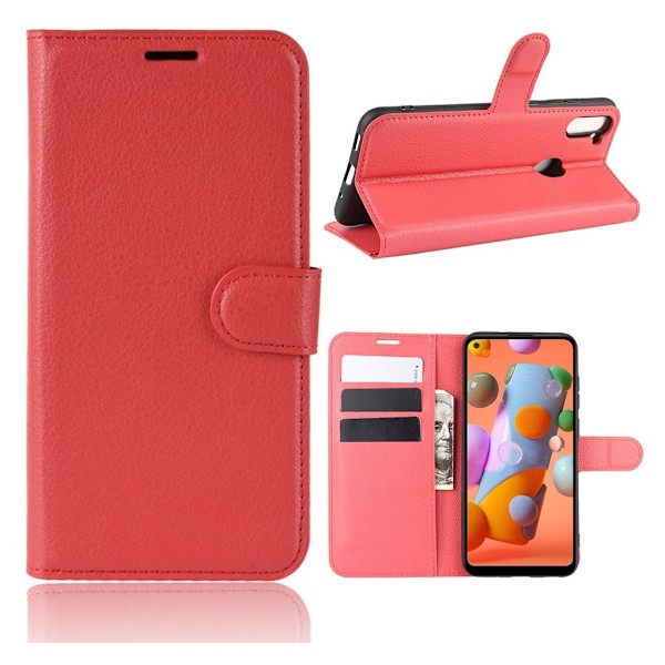 Classic Samsung Galaxy A11 flip kotelot - Punainen Red