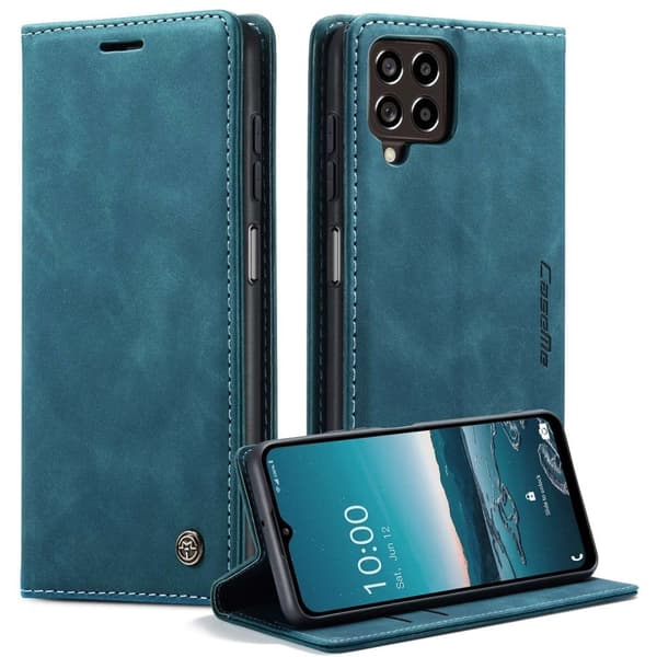 Etuime Samsung Galaxy M33 5g Vintage Etui - Blå Blue