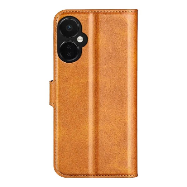 Hållbart konstläder OnePlus Nord CE 3 fodral med plånbok - Gul Gul