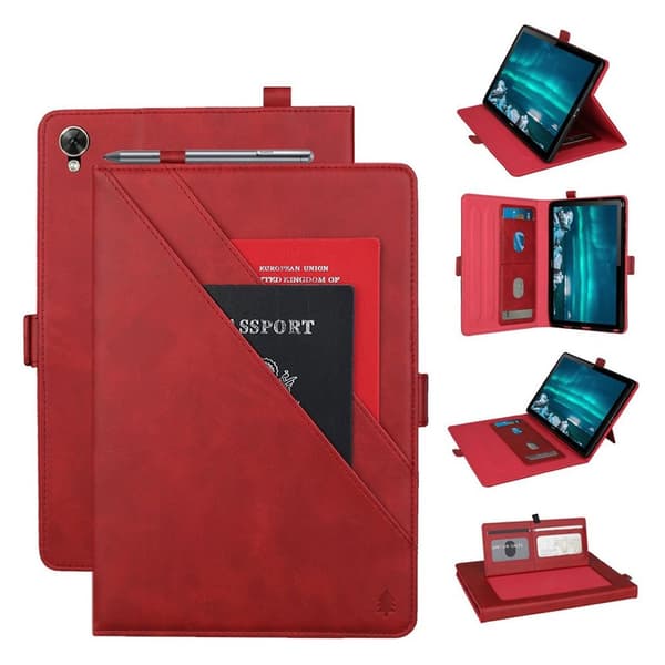 Huawei MediaPad M6 8.4 double stander læder flip etui - Rød Red