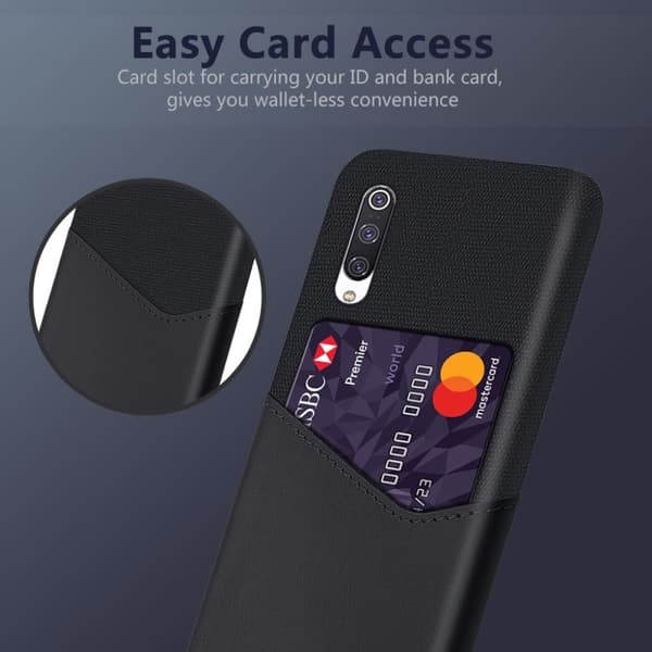 Bofink Xiaomi Mi 9 Lite card Card cover - Sort Black