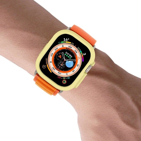 Apple Watch Ultra cover i slikfarve - Gul Yellow