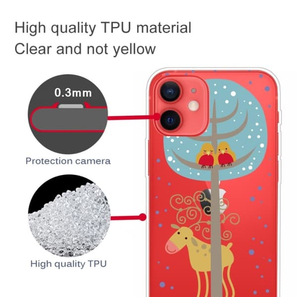 Joulu iPhone 12 Mini tapauksessa - Aasi Ja Linnut Brown