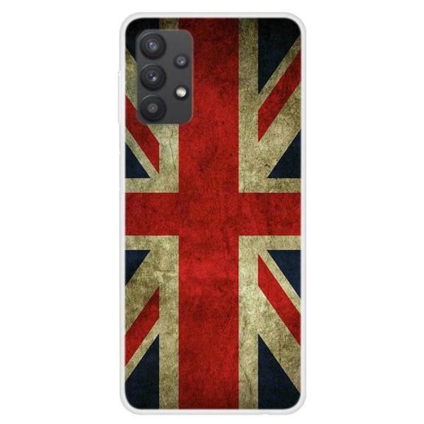 Deco Samsung Galaxy A32 kotelot - Iso-Britannian Lippu Multicolor